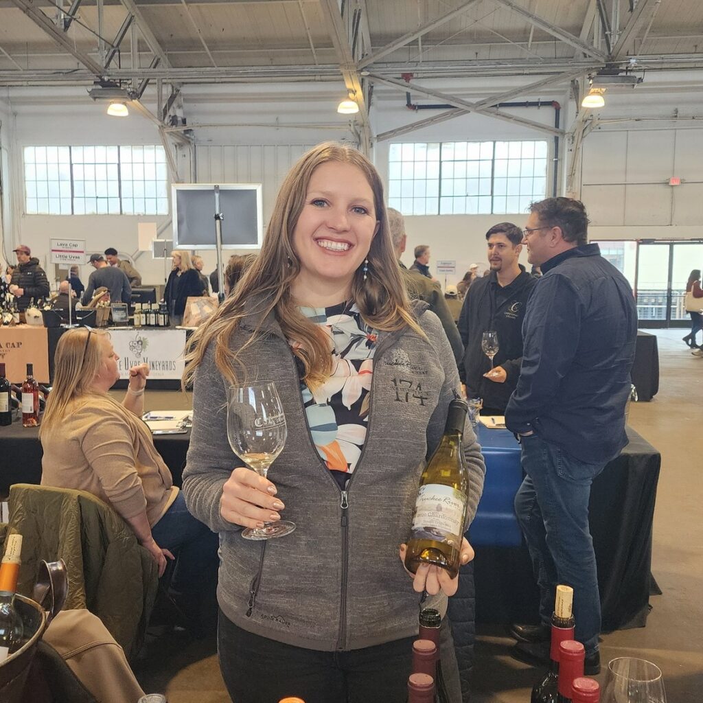 Truckee River Winery winemaker Katy Jones at the San Francisco Chronicle Wine Competition