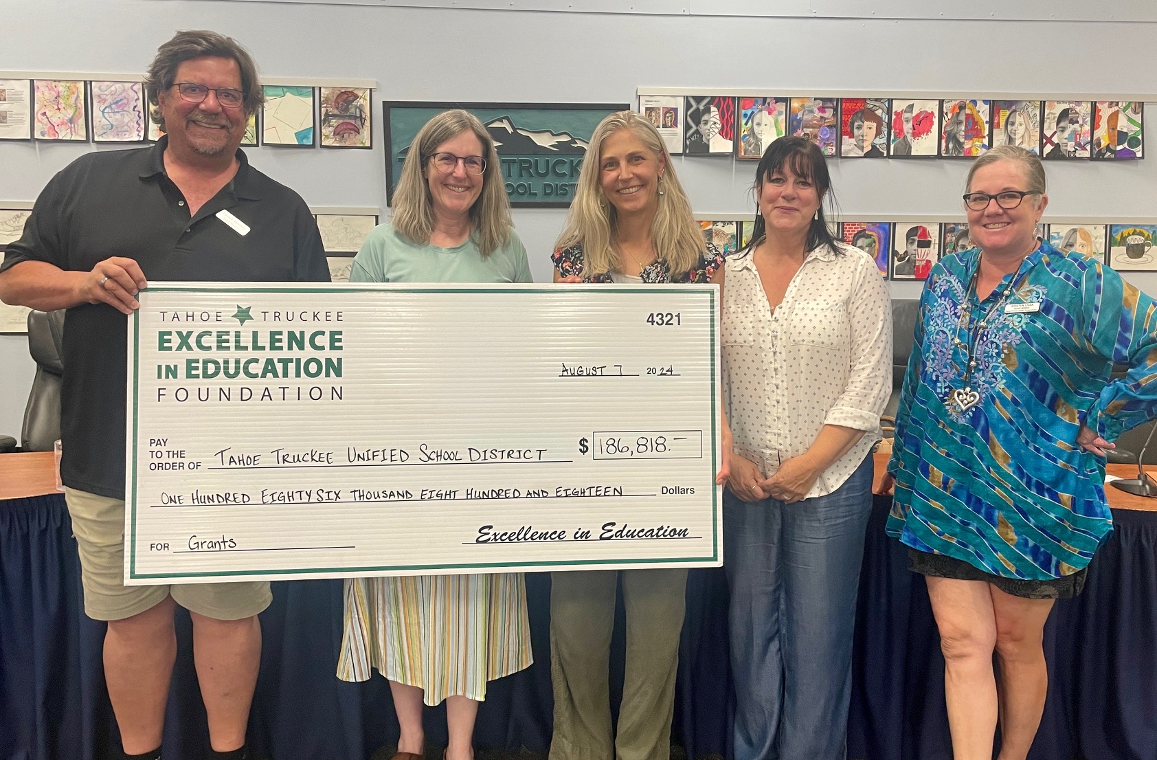 Excellence in Education Awards More than $190,000 in Grant Funds to Tahoe Truckee Unified School District