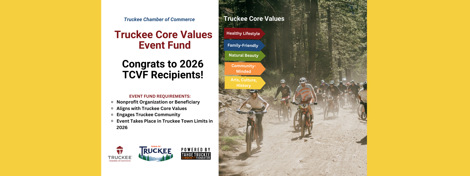 Truckee Chamber Announces 2026 Truckee Core Values Event Fund Grant Recipients